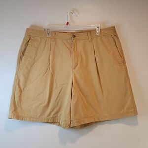 Columbia XCO Chino Shorts Outdoors Hiking Fishing Yellow Canvas Men's Sz XL EUC
